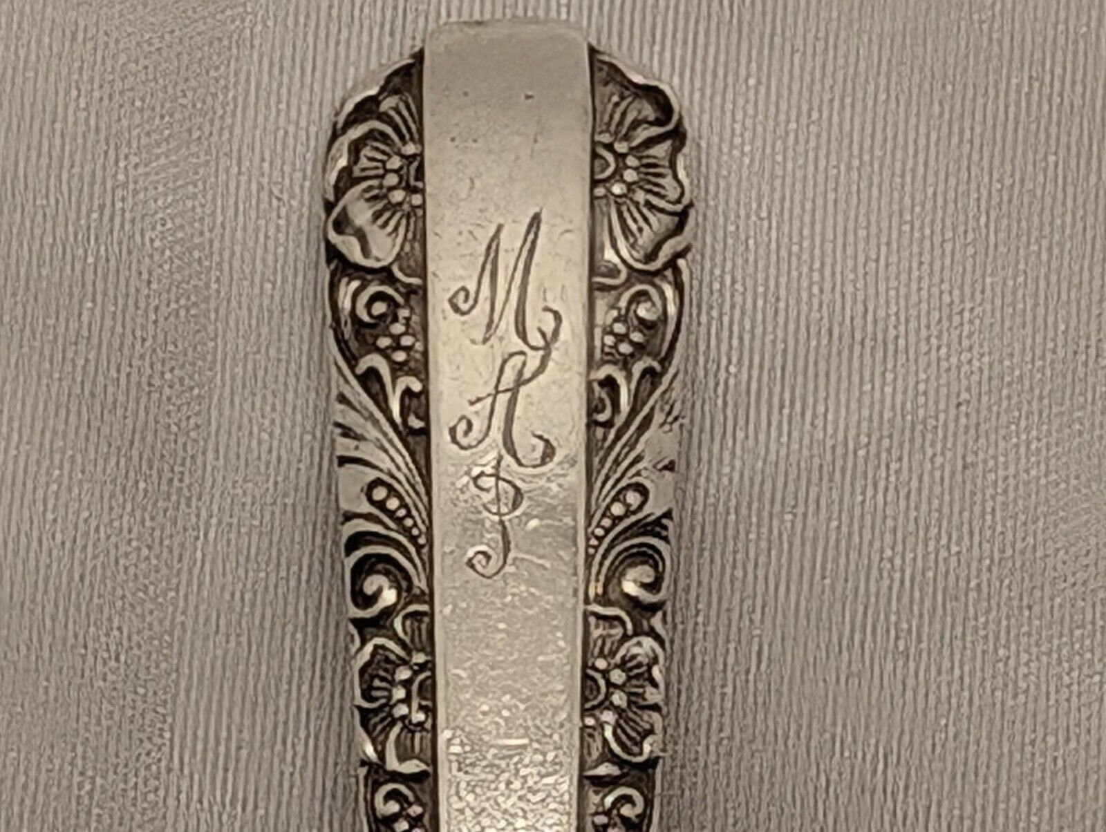 Vintage Towle Candlelight 1934 Sterling Silver Teaspoon 6" Monogrammed- 25g Antique Collectible Utensil image 7