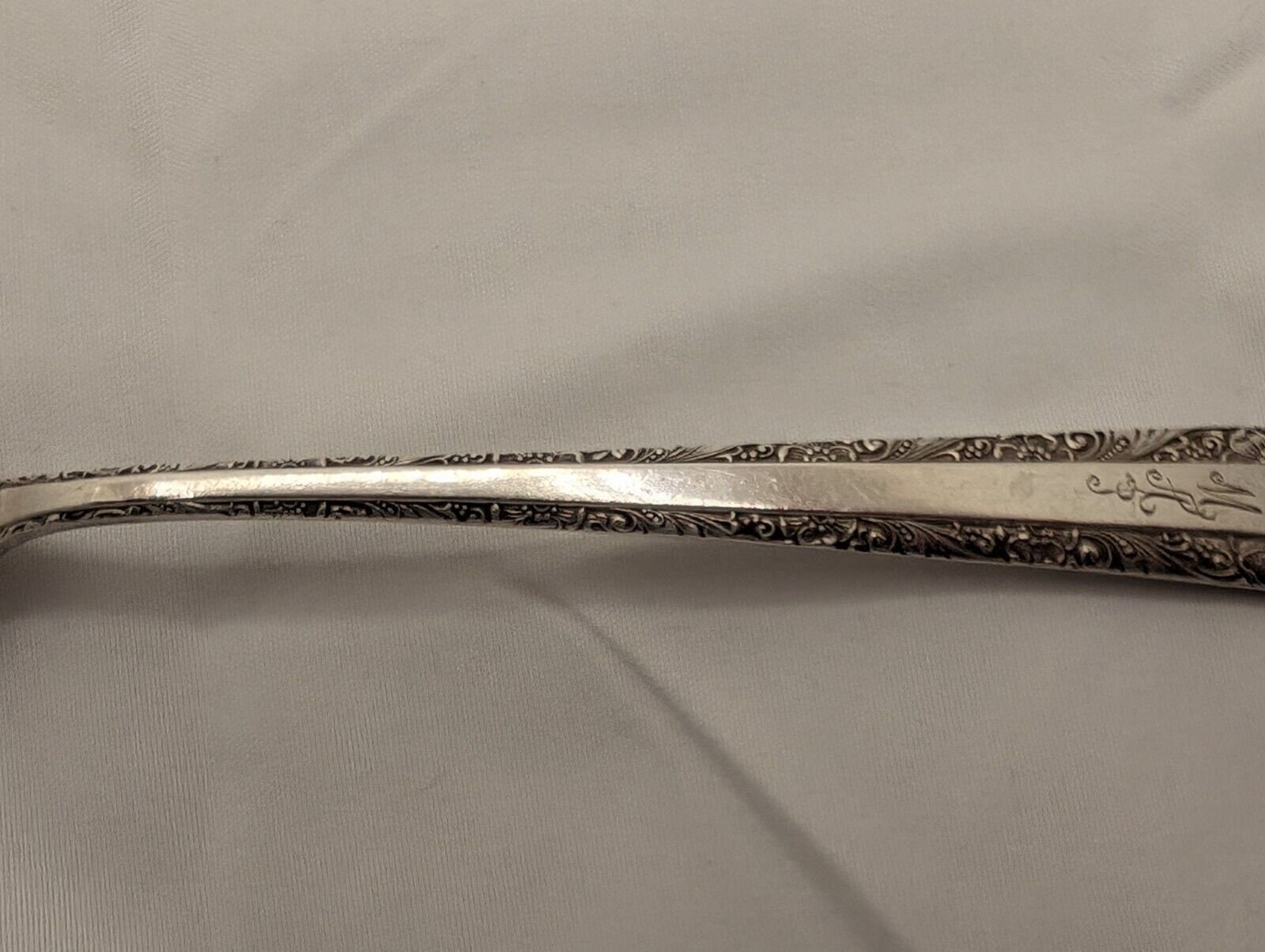 Vintage Towle Candlelight 1934 Sterling Silver Teaspoon 6" Monogrammed- 25g Antique Collectible Utensil image 4