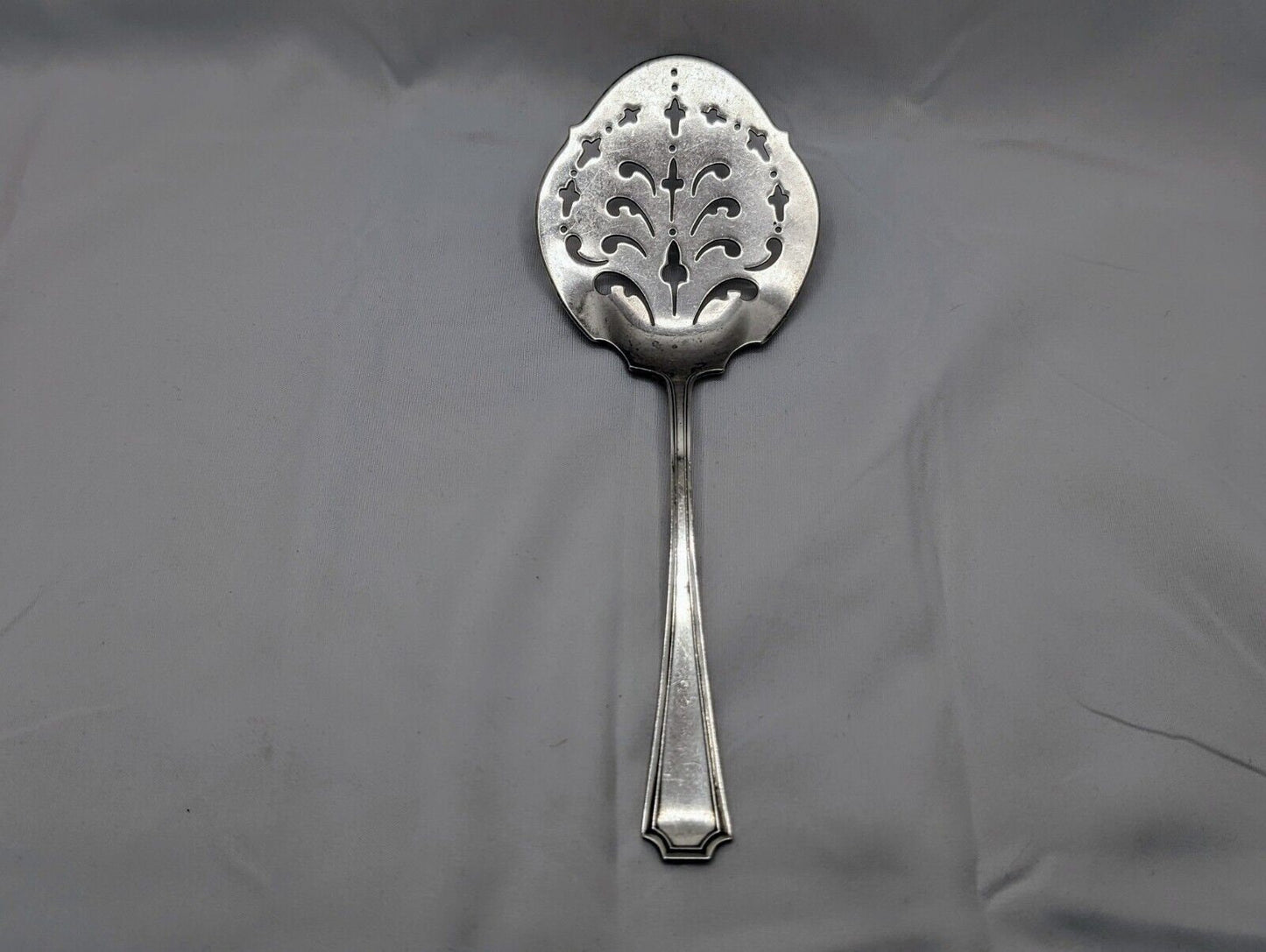 Gorham Durgin Fairfax Sterling Silver Flat Server 8 1/4" Pierced No Monogram 69g - Vintage Dining Collectible image 0
