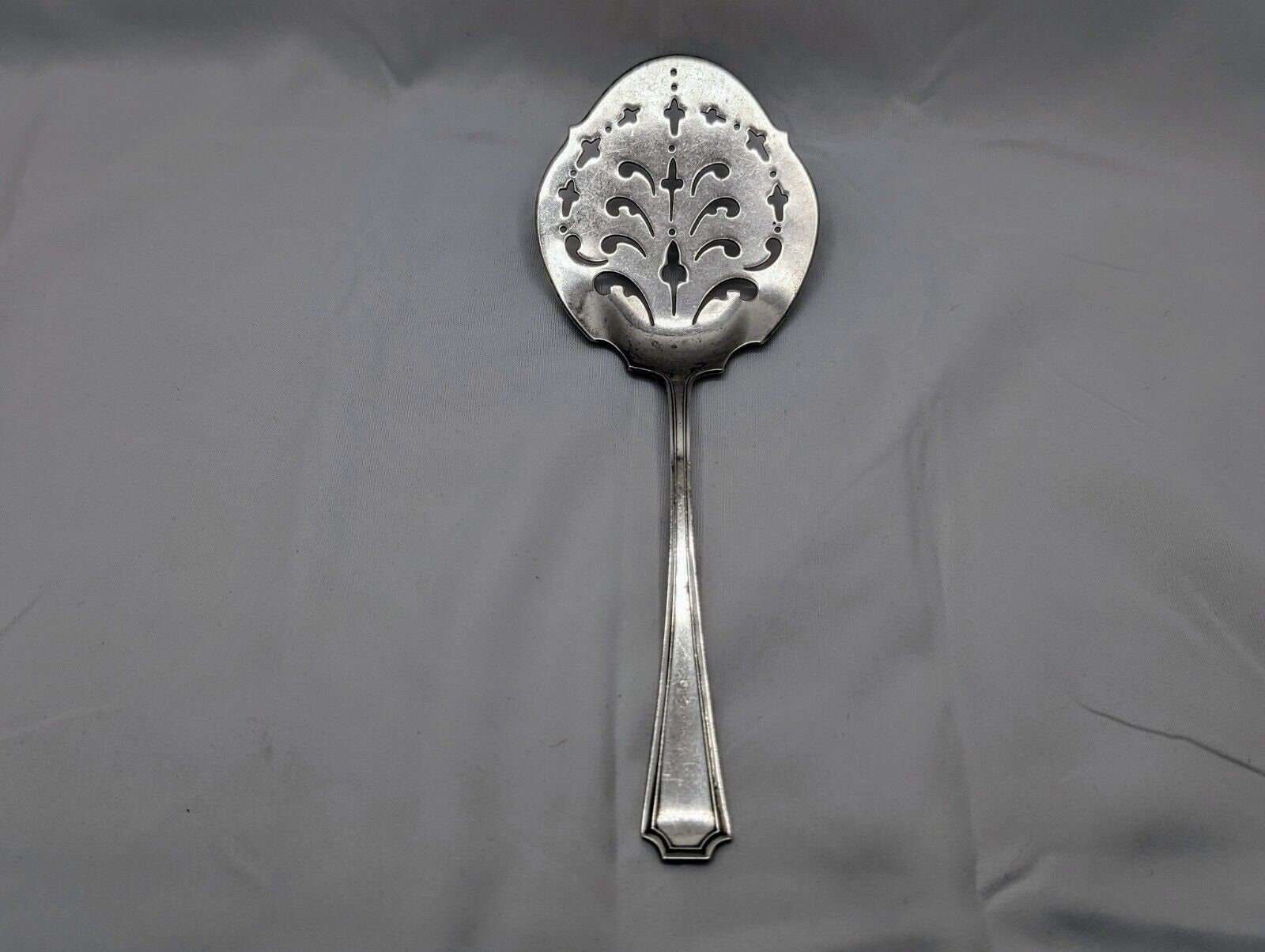 Gorham Durgin Fairfax Sterling Silver Flat Server 8 1/4" Pierced No Monogram 69g - Vintage Dining Collectible image 0