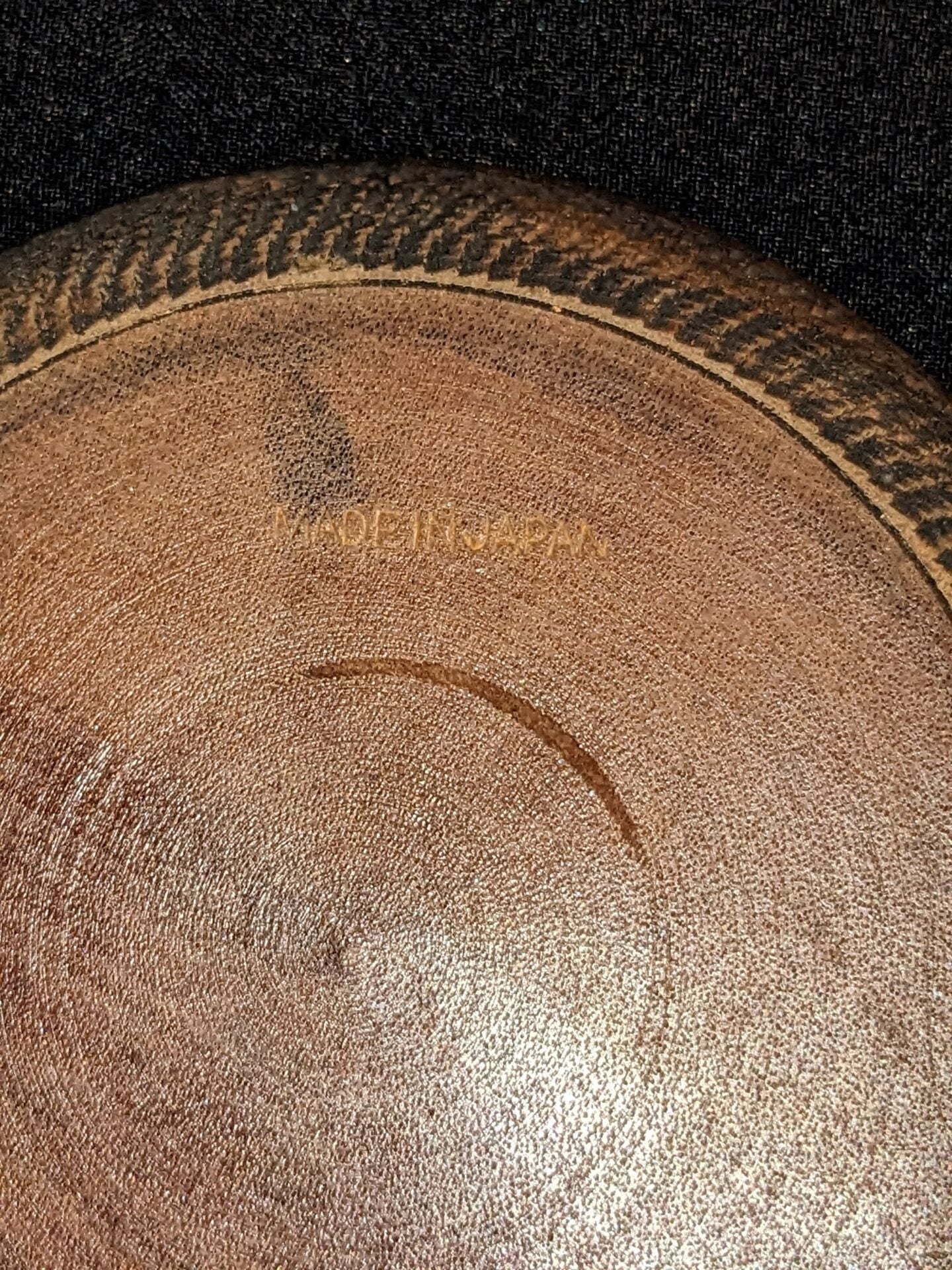 Mt Fuji Carved and Painted Wood Coasters Set of 8 - 1950s Japan image 4