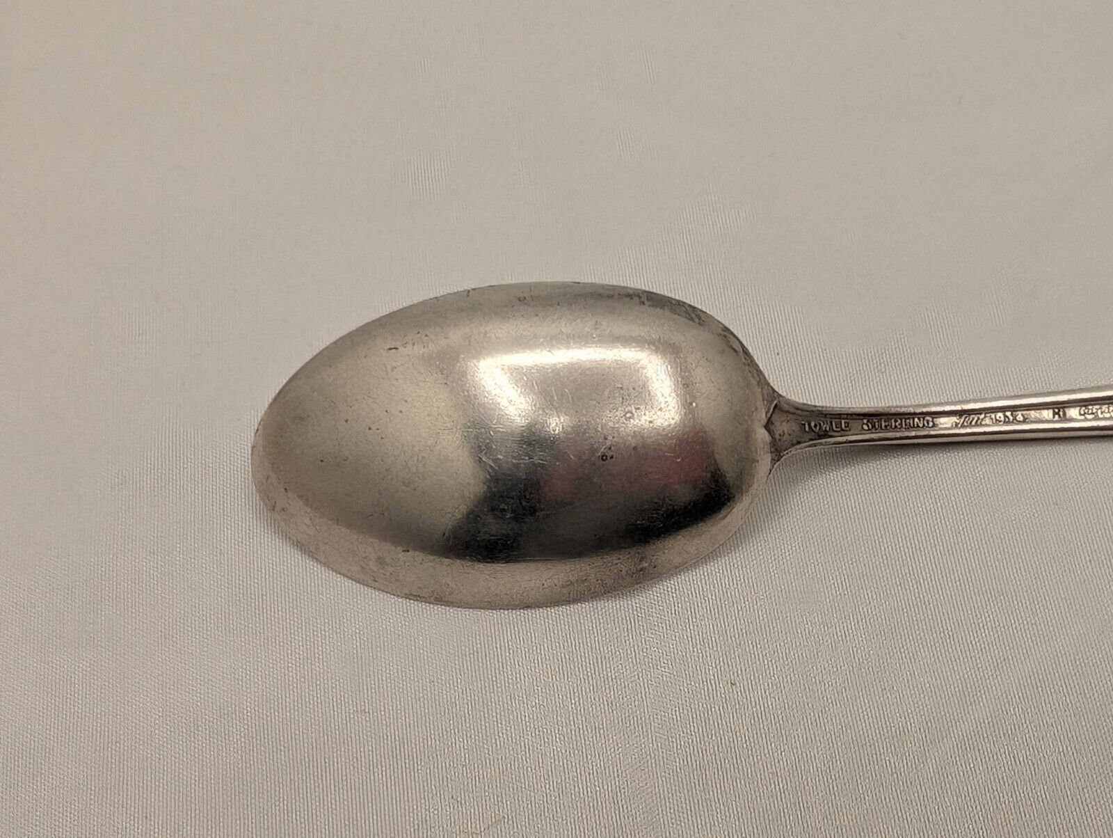 Vintage Towle Candlelight 1934 Sterling Silver Teaspoon 6" Monogrammed- 25g Antique Collectible Utensil image 1