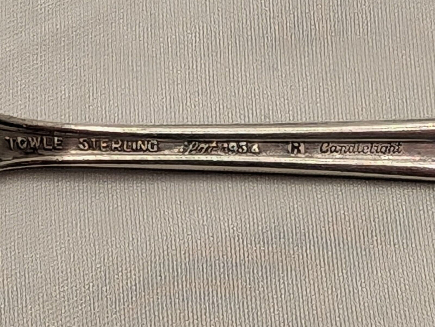 Vintage Towle Candlelight 1934 Sterling Silver Teaspoon 6" Monogrammed- 25g Antique Collectible Utensil image 6