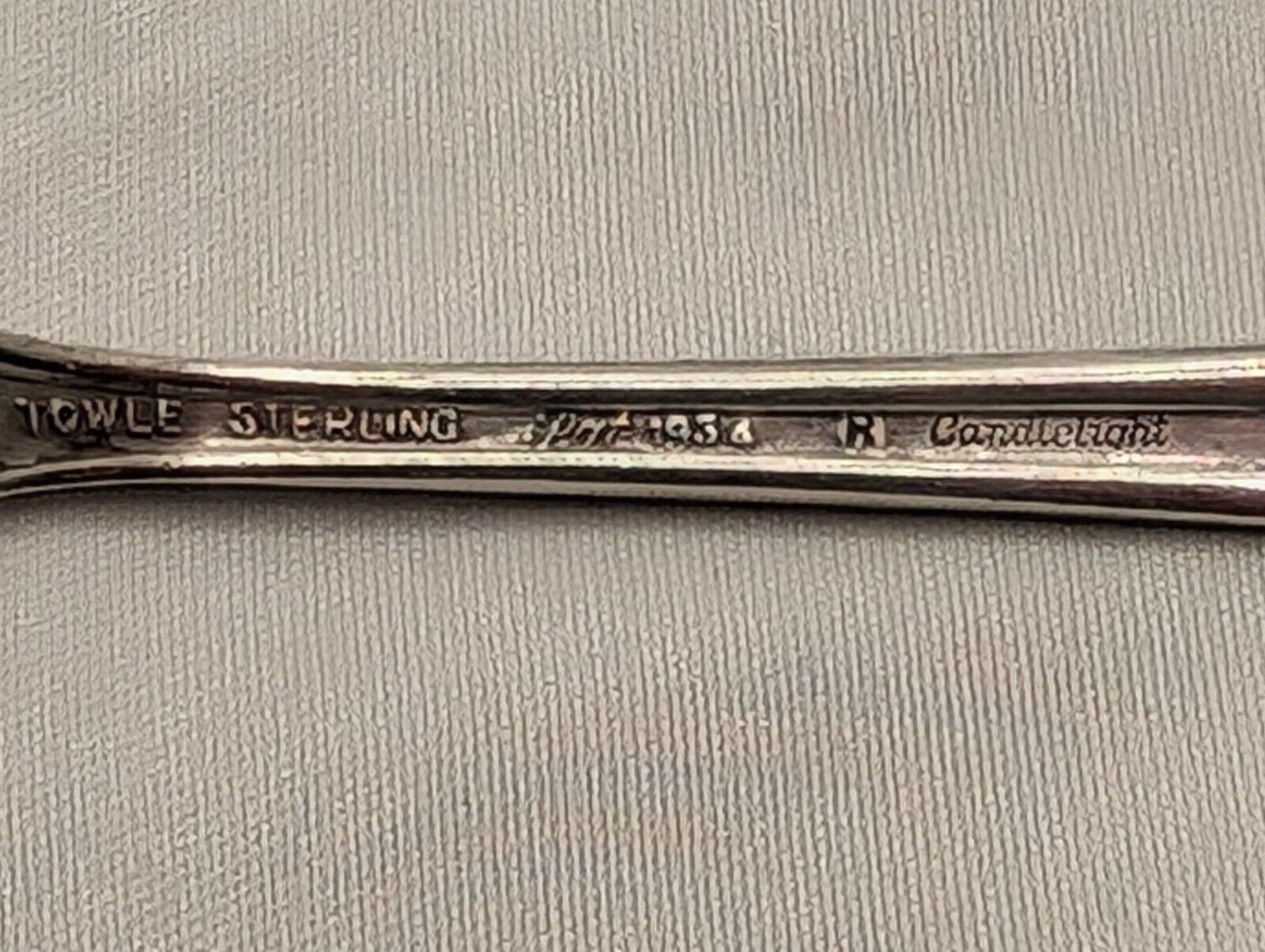 Vintage Towle Candlelight 1934 Sterling Silver Teaspoon 6" Monogrammed- 25g Antique Collectible Utensil image 6